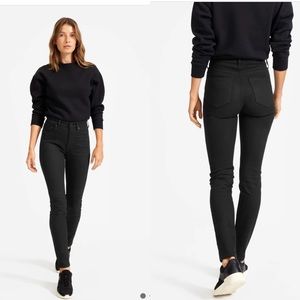 - Everlane classic high rise skinny black jeans sz 27 ankle grazer FINAL PRICE